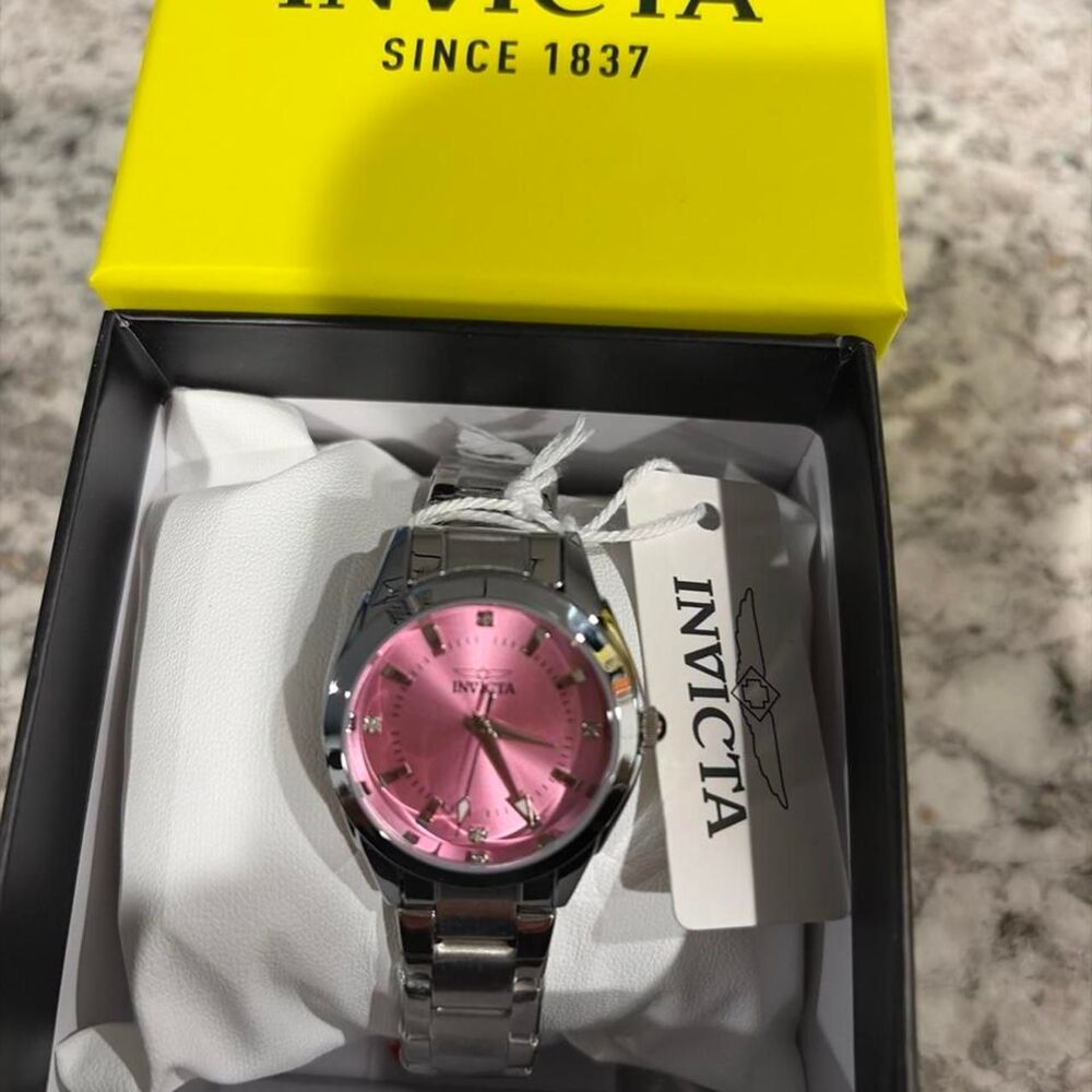 Invicta Women's Pink and Silver Watch